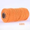 Cuerda de algodón de color de 5 mm cuerda para tapiz hecha a mano bolsa de material DIY cuerda trenzada cuerda para atar cuerda decorativa cuerda de algodón