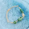 Pulsera de cerámica de Jingdezhen, nueva y que no se decolora, para estudiantes mujeres, pulsera de cuentas de estilo antiguo, pulsera de cerámica fresca y moderna