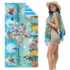 B104 Milhões de Peças em Estoque Amazon Mais Vendido Toalha de Praia Dupla Face em Fleece Suporta Design Personalizado Toalha de Surf e Toalha Esportiva