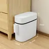 Lixeira Doméstica para Banheiro com Tampa Sala de Estar Casa Tipo Pressão Nórdico Moderno Cesto de Papel Coberto Lixeira Grande Capacidade