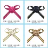 Rosa de 5 cores 1 minuto Borboleta Fênix 8D04DD Flor Yao Ming decoração fita de borda dourada 3mm flor pequena para roupa feita à mão