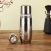 Copo de Titânio Puro Copo Térmico Copo para Cozinhar Chá Copo para Chá com Separação de Folhas Tampa Magnética Copo Térmico Portátil para Exterior Luxo Grande Capacidade