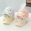 Gorra de Béisbol de Dibujos Animados de Pingüino Lindo para Primavera 2026 para Niños y Niñas, Estilo Coreano, Gorra Versátil de Protección Solar para Niños de 3 a 8 Años