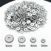 Oro Blanco Bañado en Oro Real de 18K Color Plateado Duradero Fino Plano Cuentas de Ábaco Cuentas Espaciadoras Colgante Colgante Accesorios para Joyería DIY