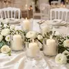 Candelabro de rayas verticales onduladas estilo chino minimalista nórdico y creativo, una decoración de mesa romántica para parejas, perfecta para sesiones de fotos