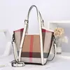 Bolsa de cesta de mão para mulheres, bolsa tote color blocking, bolsa feminina em couro genuíno, bolsa versátil de algodão e linho para ombro e transversal para mulheres 8338