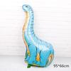 Balão de Filme de Alumínio Dinossauro Desenho Animado Decoração de Aniversário Infantil Arranjo Tiranossauro Raptors Dragão de Pescoço Longo Fornecimento Direto da Fábrica
