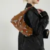 Bolsa Portátil Personalizada Coreana, Gama Alta, Lujo Accesible, Diseño de Nicho, Bolso de Hombro Único Decorativo Incrustado de Moda para Mujer