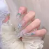 Adesivo de Unha Borboleta Aurora Vermelha de Internet Joia Fita Plana Adesiva Casca Borboleta Leve Adesivo de Unha Borboleta DH