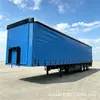 Suministro del Fabricante Lona Lateral para Transporte de Semirremolque de Lona Manual Marco del Vehículo Contenedor Semirremolque de 3 Ejes