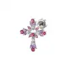 Nuevos Pendientes de Piercing Hensen con Diseño de Encaje Hueco de Amor y Cruz en Zirconia Micro-Pavimentada para Hélice Auricular