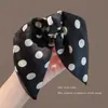 Pinza para el pelo con lazo de lunares para mujer 2026 Nuevo estilo Accesorio para el pelo de alta gama con pinza para coleta de cinta y pinza de garra para la parte trasera de la cabeza
