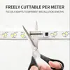 Tira de LED Doble Fila Angulada de 36V 2835, Recubierta Impermeable, LEDs de Alta Densidad, Tira de Luz Flexible de Alto Brillo para Exteriores para Decoración del Hogar