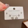 Conjunto de 3 peças de brincos da moda clássica versátil requintado japonês e coreano com um design minimalista e elegante