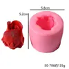Molde de silicona para mousse con forma de flor tridimensional, ideal para hacer velas, helados, pasteles y dulces con forma de loto rosa.