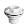 Conector de tanque de agua de PVC blanco torre de agua pecera piscina cubo gris interfaz de rosca interior y exterior tubería de suministro de agua accesorios de plástico