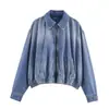 Comercio Exterior Transfronterizo Mayorista de AliExpress Moda Femenina de Moda Europea y Americana Otoño 2025 Chaqueta Vaquera de Aviador