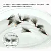 Garceta Blanca Vuela Ly066Cdc Cdc Midge Mosca Seca para Pesca de Adultos Señuelo