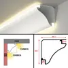 Lámpara de Línea de Yeso sin Techo, Lámpara de Línea de Esquina de Techo, Lámpara de Línea de Esquina Empotrada Montada en Superficie, Lámpara de Línea de Esquina de Techo Luminosa de Doble Cara