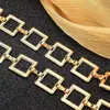 Acessórios de Moda Europeus e Americanos Cinto Feminino Versátil Decorativo Quadrado Corrente de Cintura de Metal Feminino Corrente de Calça Social de Alta Qualidade