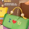 Bolso cuadrado pequeño de lona para cosméticos, bolsa de viaje ligera de gran capacidad y almacenamiento, bolso de mano de gran valor para niña.