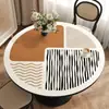 Porta-copos redondo retrô americano, de alta qualidade, à prova d'água, à prova de óleo, resistente ao calor, lavável, porta-copos para sala de estar, mesa redonda pequena, protetor de mesa de centro