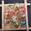 Nuevo Más Vendido Bola de Cristal Transparente Mensaje en una Botella Flor Seca Colgante Hecho a Mano DIY Colgante de Collar Accesorios de Joyería