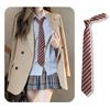 Estilo JK College Camisa Feminina com Gravata Listrada Vermelha Retrô Preguiçosa Decorativa Sem Gravata Dk Gravata Amarrada à Mão Acessório Masculino Tendência