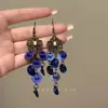 Pendientes Exóticos Étnicos con Borlas de Concha Hermosos, Pendientes de Estilo Bohemio Retro Exagerado para Vacaciones