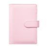 Cuaderno de Presupuesto en Efectivo de Hojas Sueltas A6, Agenda de Piel PU Macaron con Ranuras para Tarjetas, Carpeta para Guardar Dinero, Exclusivamente para Ventas Transfronterizas
