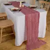 Nuevo producto de gran éxito en el mercado internacional: Camino de mesa de hilo de Bali para bodas, fiestas de cumpleaños y reuniones; Mantel Semitransparente Estilo Europeo