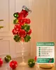 Decoración Navideña Luminosa Mesa Globos Flotantes Árbol de Navidad Tienda con Escaparate Flotante Atmósfera Festiva Arreglo de Escena de Disfraces
