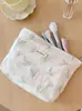 Estilo Ins Estilo Coreano Estilo Fresco Floral Grande Capacidade Bolsa de Maquiagem Bolsa de Maquiagem Bolsa de Armazenamento Portátil Bolsa de Lavar Bolsa Clutch