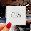 Broche de desenho animado personalizado broche de metal fofo em forma de gota de óleo acessórios para roupas bolsas acessórios de crachá broche