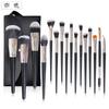 También color Nuevo juego de 16 brochas de maquillaje negro Base brocha para maquillaje de ojos juego completo de herramientas de maquillaje en stock