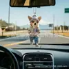 Colgante de Panda de Acrílico Nuevo Transfronterizo para Espejo Retrovisor de Coche, Mochila, Decoración del Hogar, Colgante para Fiesta Navideña