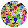 50 pegatinas de grafiti de peluche Incredibox con borde cruzado, para decoración de ordenador, juegos de música