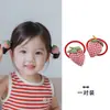 Gomas para el Cabello de Fresa para Niñas, Diademas Lindas y Dulces para Niñas, Alta Elasticidad, Suaves con el Cabello, Accesorios para el Cabello de Tela