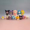 Llavero de PVC de dibujos animados Sanrio accesorios cueva le muñeca huevo Muñeca de fiesta colgante pequeño llavero al por mayor