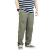 Calça Casual Leve de Seda Gelada com Bolso com Zíper Masculina de Verão Secagem Rápida Respirável Solta Caimento Reto Calça Esportiva