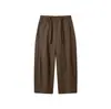 Calça de Sarja Larga com Cordão e Caimento Vintage Yidao 2026 Outono Novo Estilo Japonês Retro para Homens Solta para o Trabalho Casual
