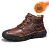 2024 Inverno transfronteiriço Novos Homens Botas Martin de Sola Grossa Moda Botas de Neve Explosões Botas Masculinas Casuais Botins Quentes