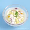 Imanes para Refrigerador de Cuenco de Imitación de Vidrio de Enfriamiento Creativo Premium, Frutas Blancas, Sopa de Miel, Pastillas Refrigerantes y Otras Decoraciones Interiores de Resina para Sopas Refrigerantes