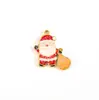 Aço Inoxidável Transfronteiriço Gotejamento de Óleo DIY Enfeites de Natal Boneco de Neve Homem de Gengibre Brincos Pendentes Colar Acessórios de Joias Venda por Atacado
