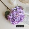 Serie de pintura al óleo rama única tela de seda simulación ramo de hortensias decoración para el hogar de alto nivel flor falsa flor de boda simulación de hortensias