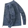 Comercio Exterior Otoño e Invierno Nuevo Cárdigan para Hombre Suéter Cuello Forrado de Felpa Engrosado Suéter para Hombre de Mediana Edad Chaqueta de Color Sólido Talla Extra