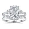 Anillo de Compromiso de Plata S925 con Diseño de Cruz de Estilo Nuevo Europeo y Americano, Set de Anillos de Boda Transfronterizos, Anillo de Compromiso de Diamante Redondo de Alto Carbono de Lujo Ligero