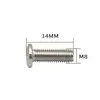 Fábrica fuente hierro galvanizado perno de cabeza plana herrajes para muebles accesorios conector cabeza grande plana cabeza hexagonal tornillo