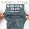 2025 Nova Chegada Calças de Yoga Cropped Estampadas Femininas Cintura Alta Levanta Bumbum Justas Elásticas Roupa Exterior Emagrecimento Calças Esportivas de Fitness