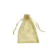 Bolsa de malla en stock, venta al por mayor, de organza lisa, para regalo de boda, bolsa para dulces de boda, embalaje de joyería, paquete de bolsillo